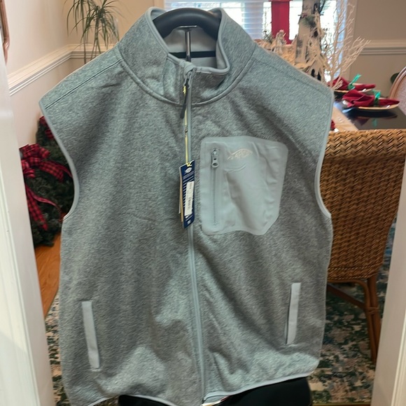 Men’s AFTCO Vesto Vest. XL Gray. NWT - Picture 1 of 7